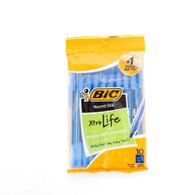 Bic, Round Stic, Ballpoint Pen, Medium, 10 Pack